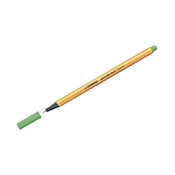 Stabilo Point 88 Fineliner Neon Green Box of 10 - image 3