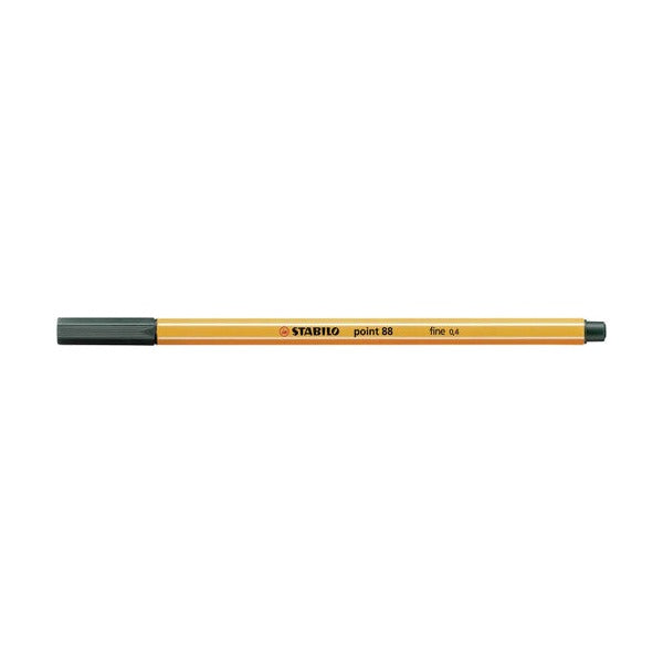 Close-up of Stabilo Point 88 metal-enclosed 0.4mm fineliner tip