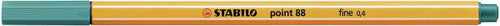 Close-up of Stabilo Point 88 metal-enclosed 0.4mm fineliner tip