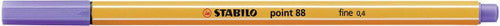 Close-up of the Stabilo Point 88 metal-enclosed 0.4mm fineliner tip