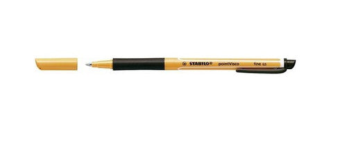 Stabilo Point Visco Rollerball Gel Pen 0.5mm Black Box of 10 - image 1