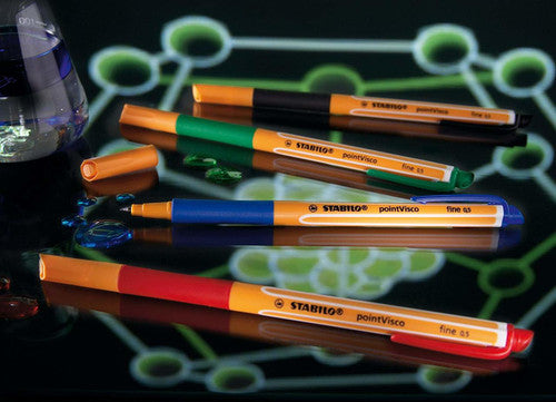 Stabilo Point Visco Rollerball Gel Pen 0.5mm Black Box of 10 - image 6