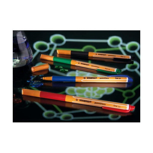 Stabilo Point Visco Rollerball Gel Pen 0.5mm Black Box of 10 - image 6