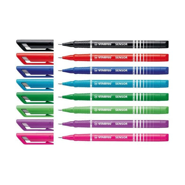 Stabilo Sensor Fineliner 0.3mm Blue side profile