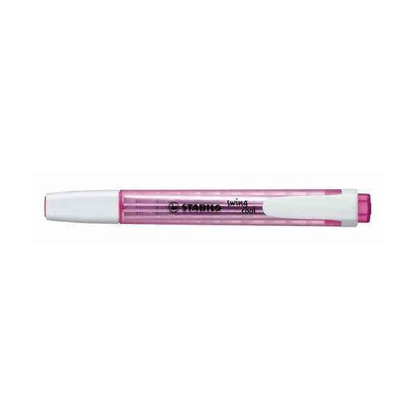 Stabilo Swing Cool Pink Highlighter box of 10 on white background