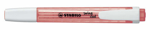 Stabilo Swing Cool Red Highlighter box of 10 on white background