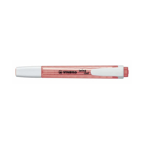 Stabilo Swing Cool Red Highlighter box of 10 on white background