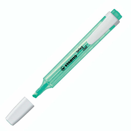 Close-up of Stabilo Swing Cool chisel tip showing dual 1mm and 4mm line widths