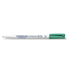 Staedtler Lumocolor Whiteboard Fine Pen Green Box 10 301-5