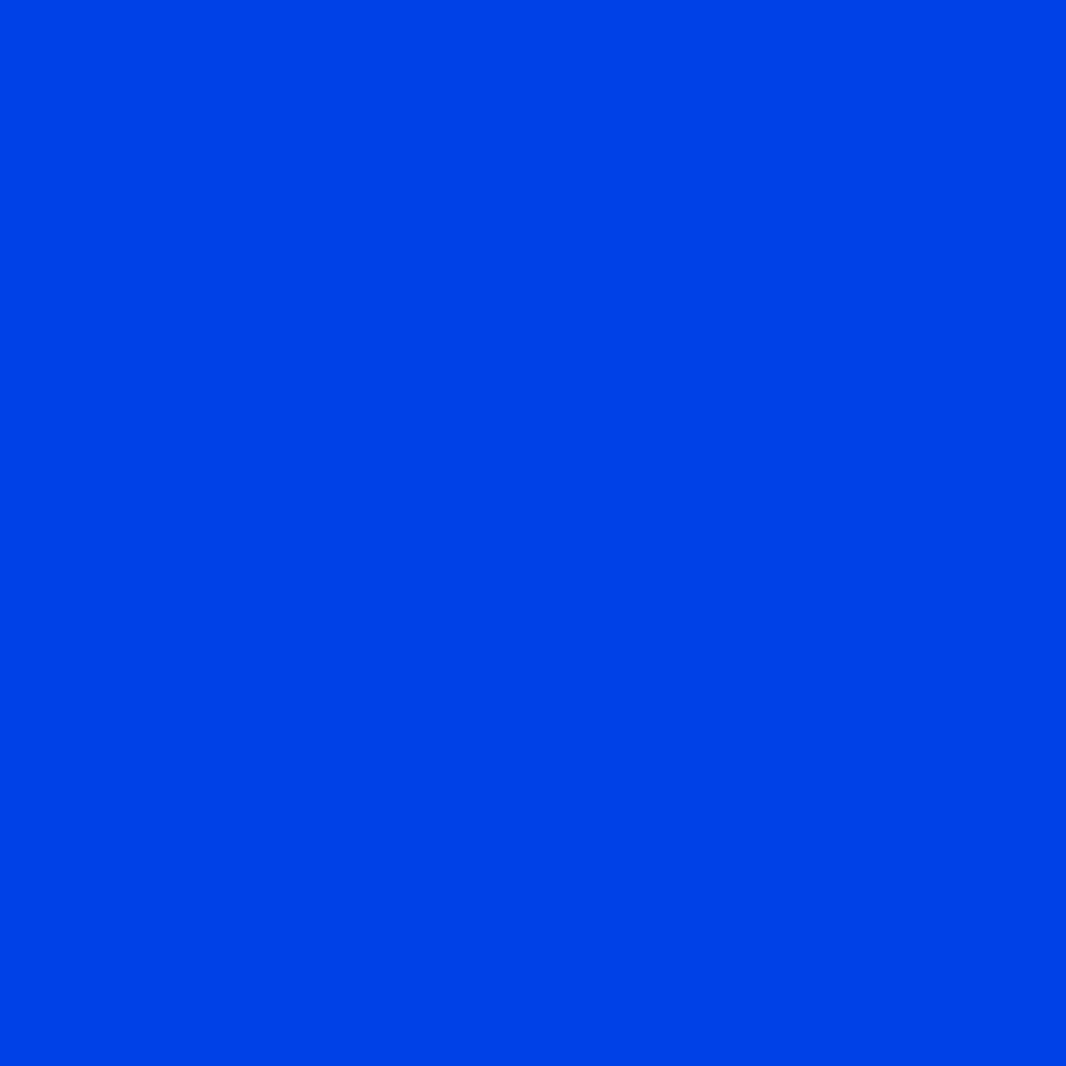 Flat colour swatch of FIMO soft 33 brilliant blue, a vivid mid blue square on its own