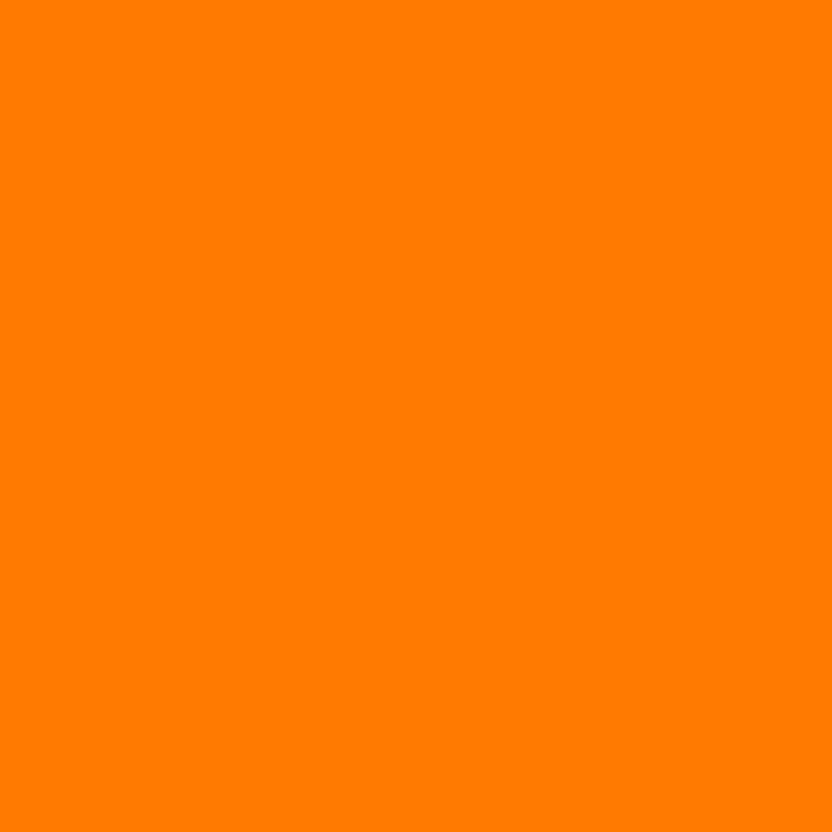 Square colour sample of FIMO soft 42 tangerine, a bright clear orange