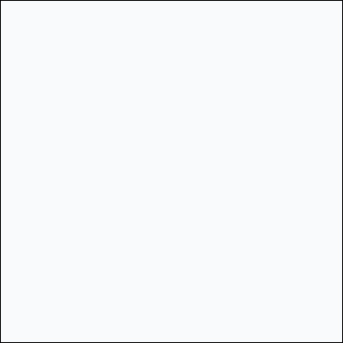 Colour swatch of FIMO soft 0 white, a plain white square with a thin outline