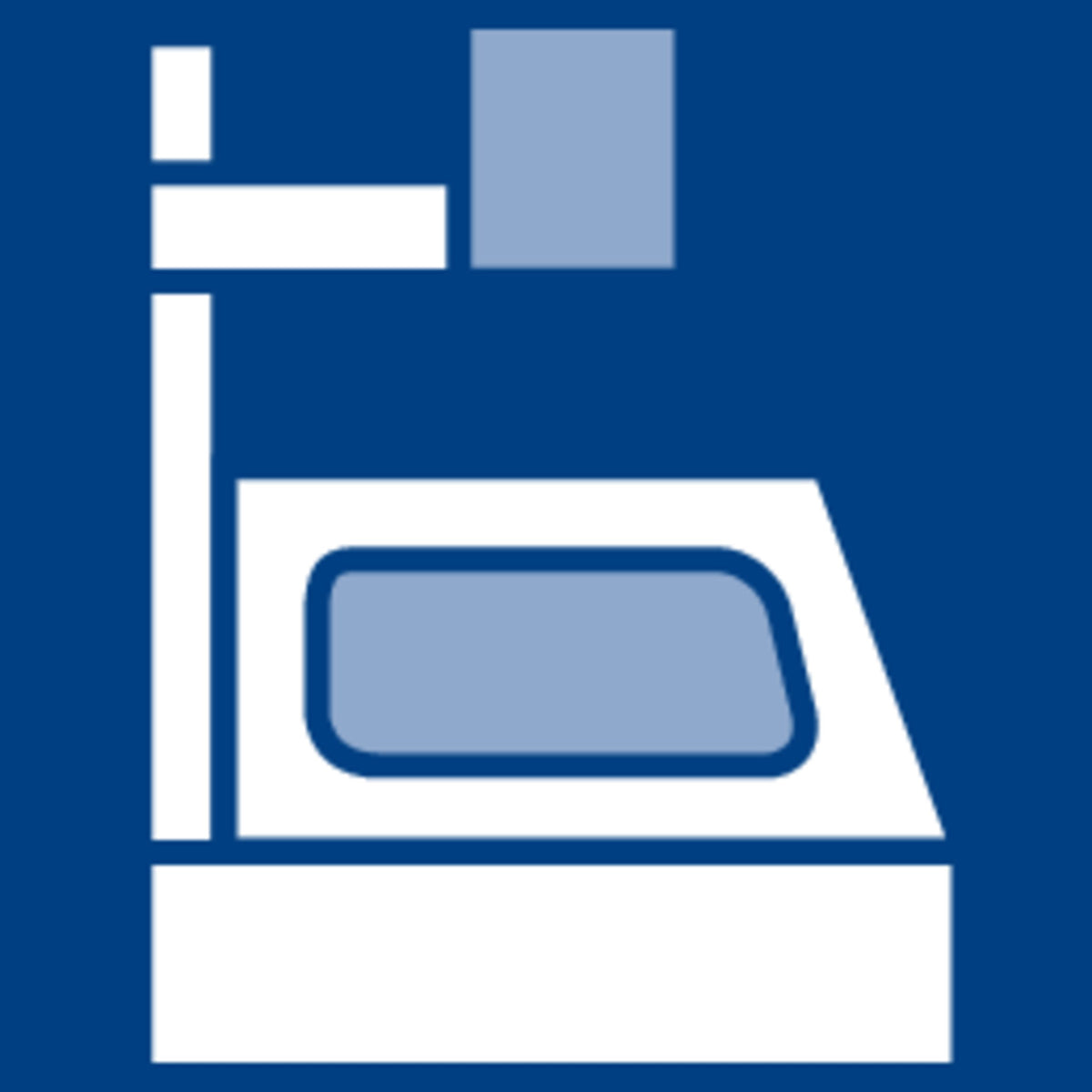 Overhead projector pictogram used by Staedtler for pens that suit OHP transparencies