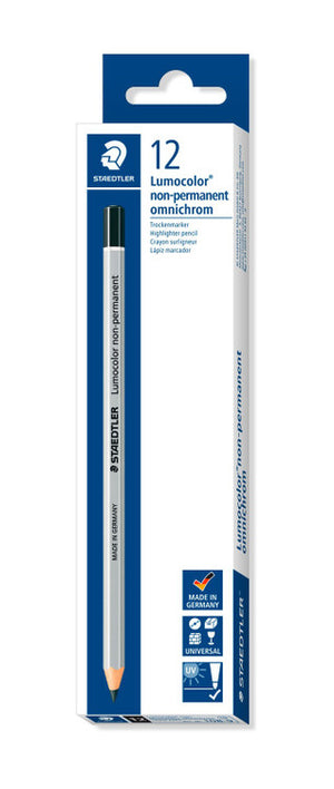 Staedtler Lumocolor Omnichrom Dry Black Box 12 108-9