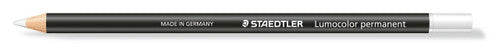 Staedtler Lumocolor Permanent Glasochrom Pencils White Box 12