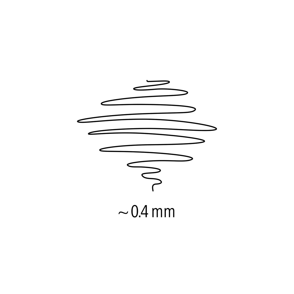 Approx 0.4 mm scribble sample for the superfine Lumocolor 313 line