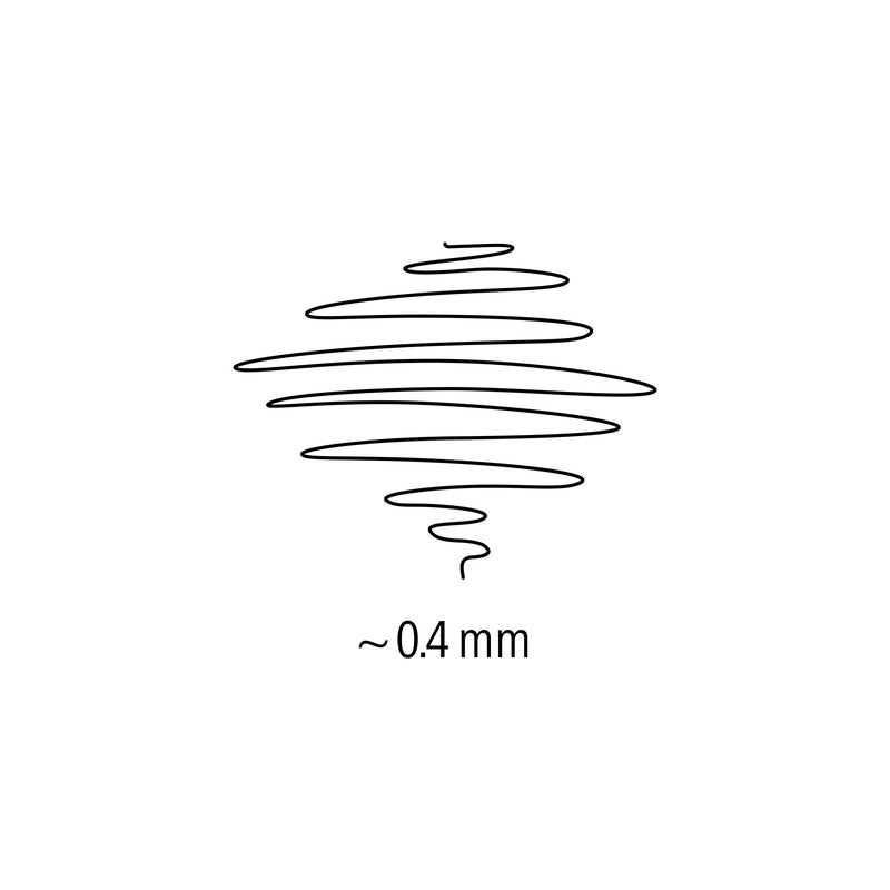 Approx 0.4 mm scribble sample for the superfine Lumocolor 313 line