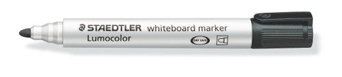 Staedtler Lumocolor Whiteboard Marker Non-Permanent Black Bullet Tip 351-9