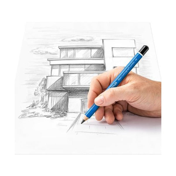Staedtler Mars Lumograph Jumbo 2B Drawing Pencil Box 6 100J-2B – view 4