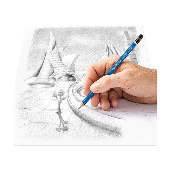 Staedtler Mars Lumograph Sketching Pencils Tin 12 100 G12 S – view 3