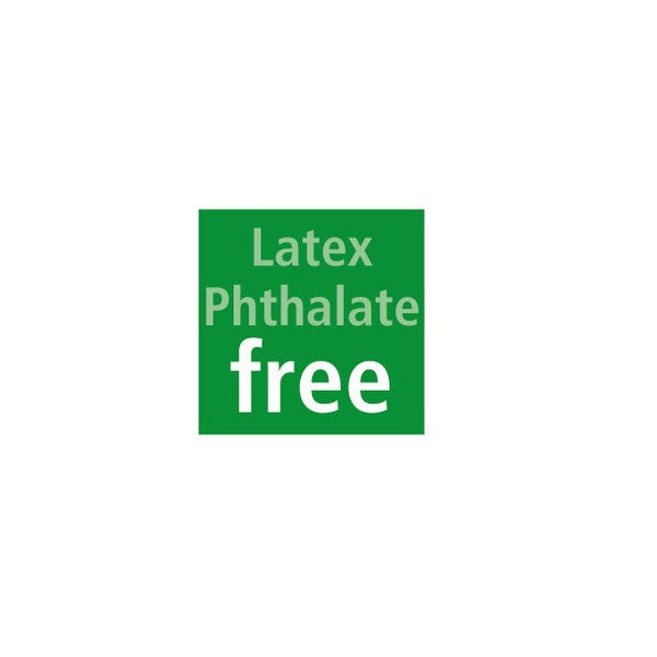 Green square Staedtler pictogram with the words Latex Phthalate free