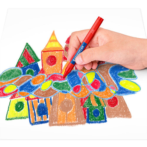 Staedtler Noris 8mm Round Wax Crayons Assorted Pack of 24 - image 4