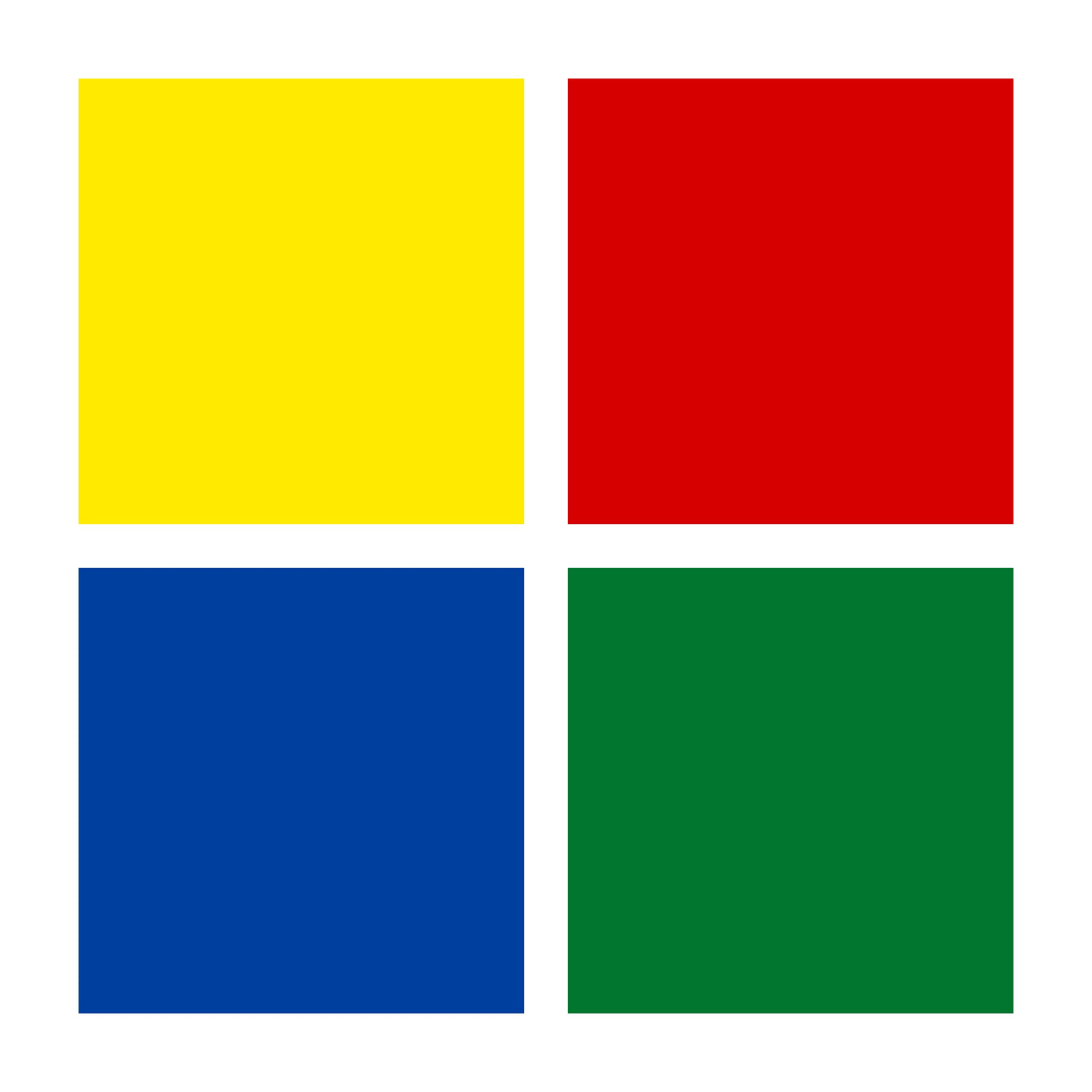 Colour squares for the 8134 01 set: yellow, red, blue and green modelling dough