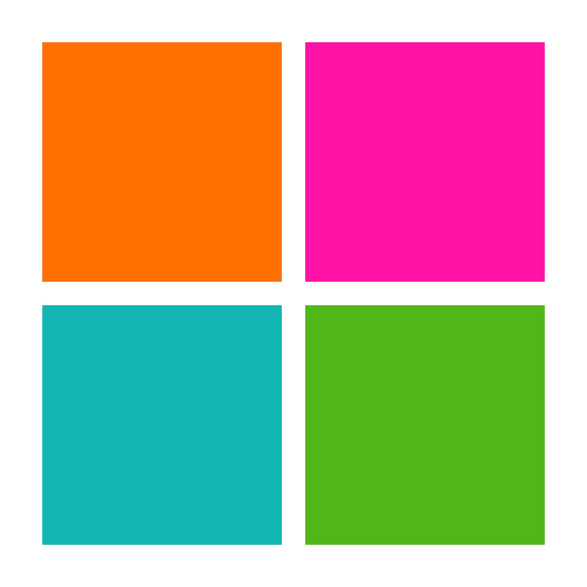 Colour squares on the 8134 02 product image: orange, pink, turquoise and green modelling dough