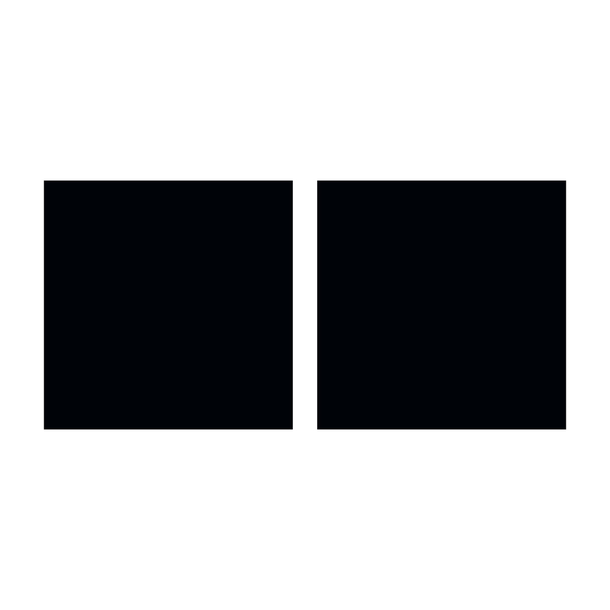 Two solid black colour squares showing the intense black ink of the Staedtler 376 pigment pen