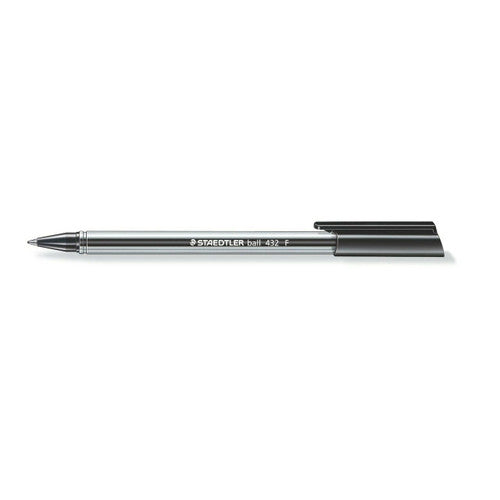 Staedtler Stick Triangular Ballpoint Pen Fine Black Box 10 432 F-9 – view 2