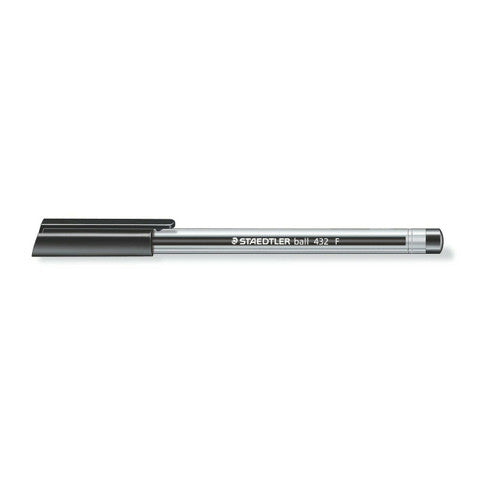 Staedtler Stick Triangular Ballpoint Pen Fine Black Box 10 432 F-9 – view 3