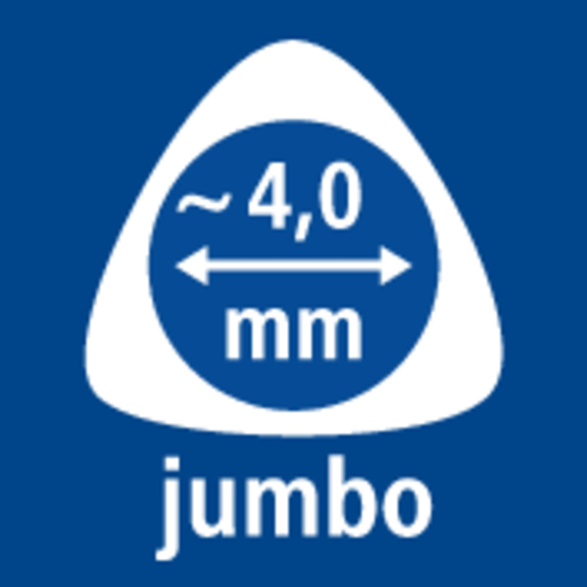 Staedtler pictogram for the triangular jumbo lead, approx. 4,0 mm across