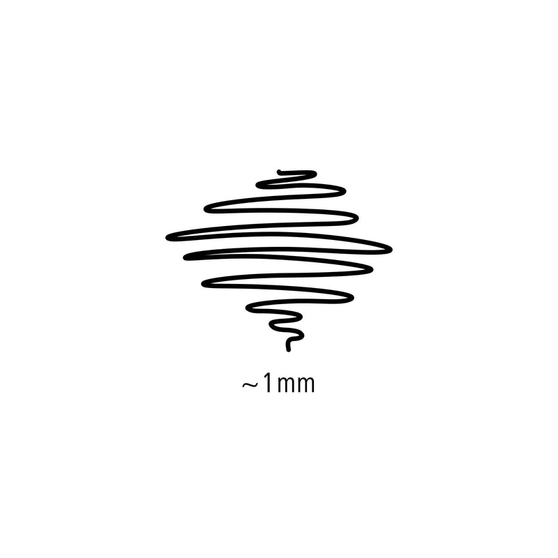 Staedtler line width pictogram: a scribble marked about 1 mm