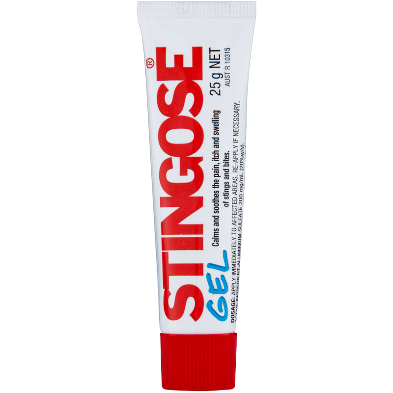 Stingose Gel 25g Blister Pack insect bite and sting relief gel for first aid and outdoor kits