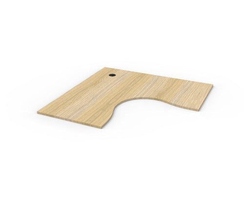 Rapidline Corner Workstation Top 1500 x 1500 x 750 x 25mm Only Natural Oak