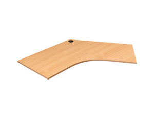 Rapidline Corner Workstation Top 1500 x 1500 x 700 x 25mm with Cable Port Only Beech
