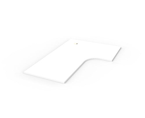 Rapidline Corner Workstation Top 1800 x 1200 x 750 x 25mm Only Natural White