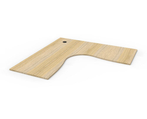 Rapidline Corner Workstation Top 1800 x 1800 x 750 x 25mm Only Natural Oak
