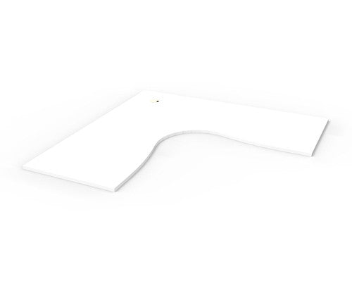 Rapidline Corner Workstation Top 1800 x 1800 x 750 x 25mm Only Natural White
