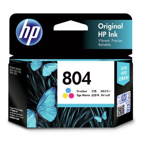 HP 804 Original Ink Cartridge Tri-Colour 165 Pages