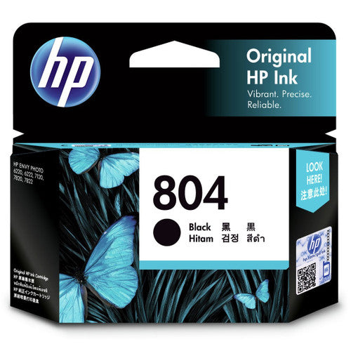 HP 804 Original Ink Cartridge Black 200 Pages