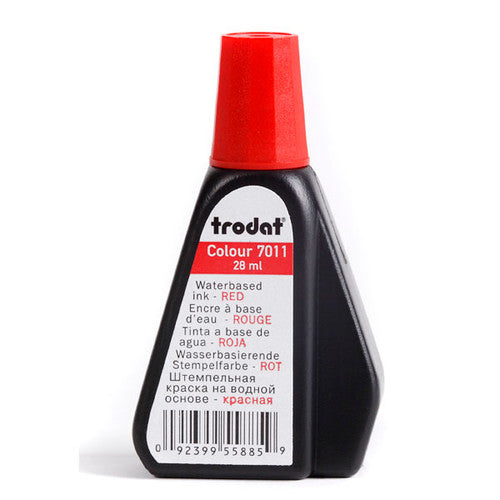 Trodat Stamp Pad Ink 7011 28ml Red Box of 10