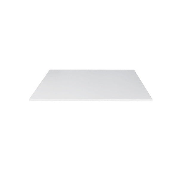 Rapidline square table top in Natural White, shown on its own at an angle against a plain white background
