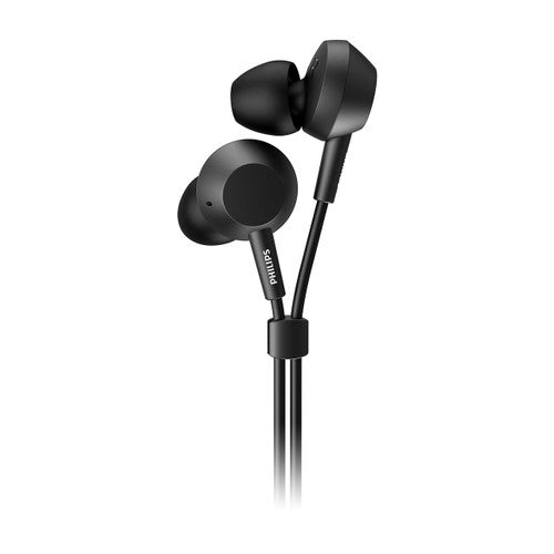 Philips In-Ear Wired Earbud with Bass Black