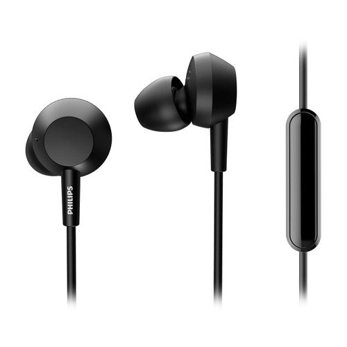 Philips In-Ear Wired Earbud with Bass Black