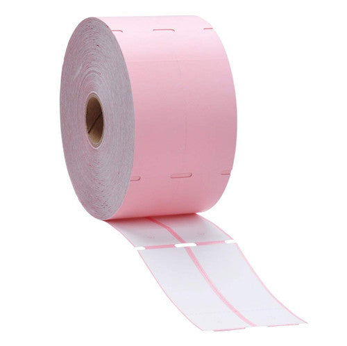 Bala Non-Adhesive Direct Thermal Tags 85 x 80mm Core 76mm Perforated Pink Roll of 1500
