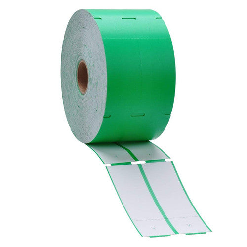 Bala Thermal Transfer Synthetic Tags Green 102 x 153mm Perforated Roll of 500