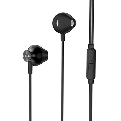 Philips In-Ear Wired Earbud with Mic Black