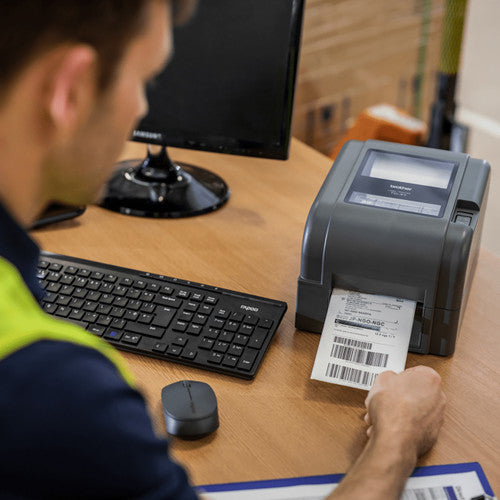 Brother TD-4520TN 4 Inch Thermal Transfer Desktop Printer with USB and Network Connectivity