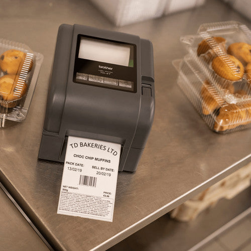Brother TD-4520TN 4 Inch Thermal Transfer Desktop Printer with USB and Network Connectivity